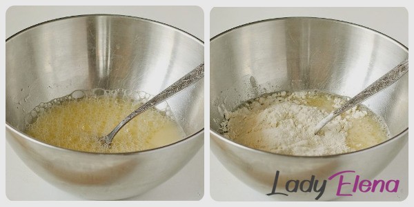 Тесто с яйцом